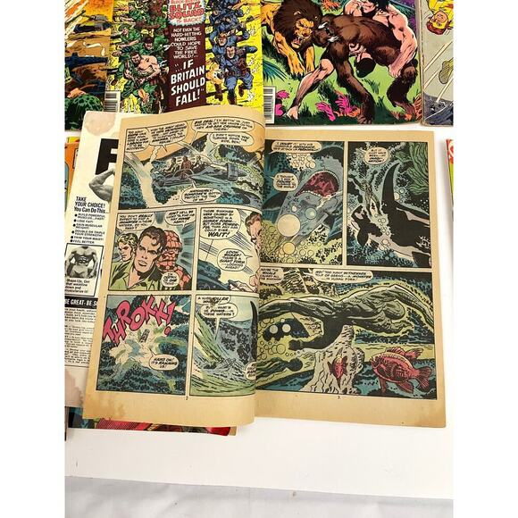 VTG Lot of 13 Comic Books Silver Age Marvel DC War of the Worlds SGT Fury Tarzan - Picture 9 of 16